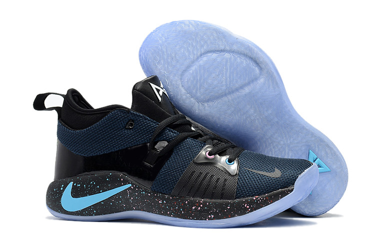 New Nike PG 2 Black Blue Jade Shoes